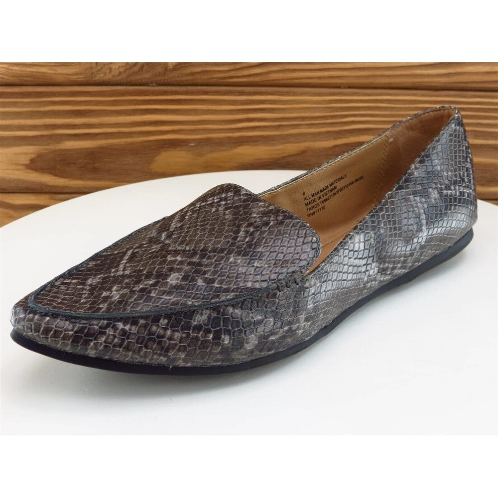 A New Day Size 8 Flat Shoes Gray Synthetic Women M